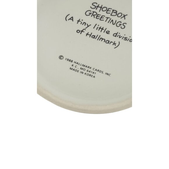 1988 Hallmark Shoebox Mug: "The Next Thing You Say May Put Me Over The Edge" - Picture 2 of 5